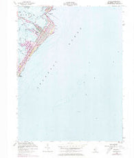 Avalon New Jersey Historical topographic map, 1:24000 scale, 7.5 X 7.5 Minute, Year 1953