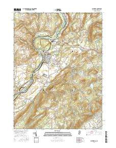 Belvidere New Jersey Current topographic map, 1:24000 scale, 7.5 X 7.5 Minute, Year 2016
