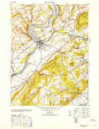 Belvidere New Jersey Historical topographic map, 1:24000 scale, 7.5 X 7.5 Minute, Year 1953