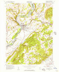Belvidere New Jersey Historical topographic map, 1:24000 scale, 7.5 X 7.5 Minute, Year 1955