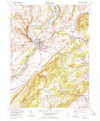 Belvidere New Jersey Historical topographic map, 1:24000 scale, 7.5 X 7.5 Minute, Year 1955