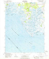 Ben Davis Point New Jersey Historical topographic map, 1:24000 scale, 7.5 X 7.5 Minute, Year 1956