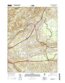 Bernardsville New Jersey Historical topographic map, 1:24000 scale, 7.5 X 7.5 Minute, Year 2014