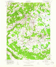 Bernardsville New Jersey Historical topographic map, 1:24000 scale, 7.5 X 7.5 Minute, Year 1954