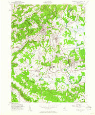 Bernardsville New Jersey Historical topographic map, 1:24000 scale, 7.5 X 7.5 Minute, Year 1954