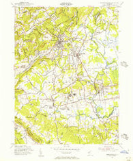 Bernardsville New Jersey Historical topographic map, 1:24000 scale, 7.5 X 7.5 Minute, Year 1954