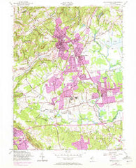 Bernardsville New Jersey Historical topographic map, 1:24000 scale, 7.5 X 7.5 Minute, Year 1954