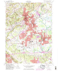 Bernardsville New Jersey Historical topographic map, 1:24000 scale, 7.5 X 7.5 Minute, Year 1954