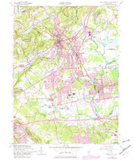 Bernardsville New Jersey Historical topographic map, 1:24000 scale, 7.5 X 7.5 Minute, Year 1954