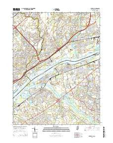 Beverly New Jersey Historical topographic map, 1:24000 scale, 7.5 X 7.5 Minute, Year 2014