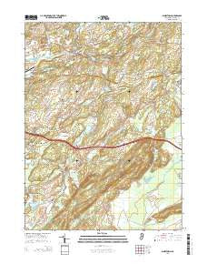 Blairstown New Jersey Historical topographic map, 1:24000 scale, 7.5 X 7.5 Minute, Year 2014