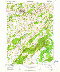 Blairstown New Jersey Historical topographic map, 1:24000 scale, 7.5 X 7.5 Minute, Year 1954