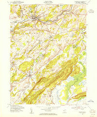 Blairstown New Jersey Historical topographic map, 1:24000 scale, 7.5 X 7.5 Minute, Year 1954