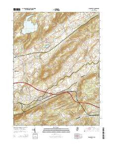 Bloomsbury New Jersey Historical topographic map, 1:24000 scale, 7.5 X 7.5 Minute, Year 2014