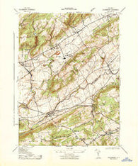 Bloomsbury New Jersey Historical topographic map, 1:31680 scale, 7.5 X 7.5 Minute, Year 1943
