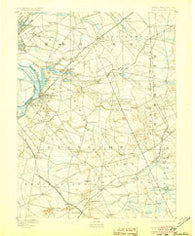 Bordentown New Jersey Historical topographic map, 1:62500 scale, 15 X 15 Minute, Year 1893