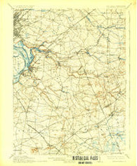 Bordentown New Jersey Historical topographic map, 1:62500 scale, 15 X 15 Minute, Year 1906