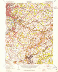 Bordentown New Jersey Historical topographic map, 1:62500 scale, 15 X 15 Minute, Year 1948