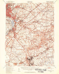 Bordentown New Jersey Historical topographic map, 1:62500 scale, 15 X 15 Minute, Year 1948