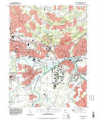 Bound Brook New Jersey Historical topographic map, 1:24000 scale, 7.5 X 7.5 Minute, Year 1995