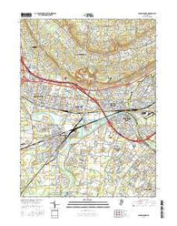 Bound Brook New Jersey Current topographic map, 1:24000 scale, 7.5 X 7.5 Minute, Year 2016
