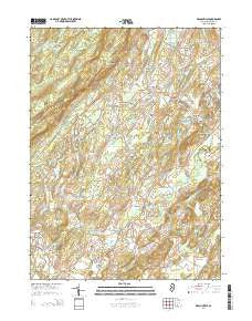 Branchville New Jersey Historical topographic map, 1:24000 scale, 7.5 X 7.5 Minute, Year 2014
