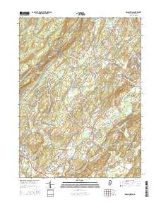 Branchville New Jersey Current topographic map, 1:24000 scale, 7.5 X 7.5 Minute, Year 2016