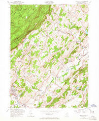 Branchville New Jersey Historical topographic map, 1:24000 scale, 7.5 X 7.5 Minute, Year 1954