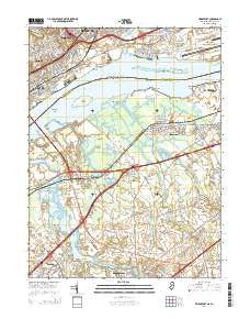 Bridgeport New Jersey Historical topographic map, 1:24000 scale, 7.5 X 7.5 Minute, Year 2014