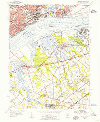 Bridgeport New Jersey Historical topographic map, 1:24000 scale, 7.5 X 7.5 Minute, Year 1953