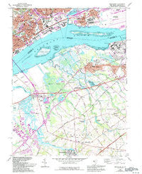 Bridgeport New Jersey Historical topographic map, 1:24000 scale, 7.5 X 7.5 Minute, Year 1967