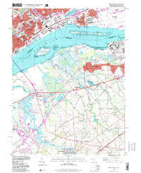 Bridgeport New Jersey Historical topographic map, 1:24000 scale, 7.5 X 7.5 Minute, Year 1995