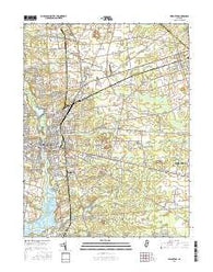 Bridgeton New Jersey Current topographic map, 1:24000 scale, 7.5 X 7.5 Minute, Year 2016