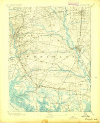 Bridgeton New Jersey Historical topographic map, 1:62500 scale, 15 X 15 Minute, Year 1894