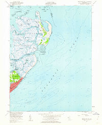 Brigantine Inlet New Jersey Historical topographic map, 1:24000 scale, 7.5 X 7.5 Minute, Year 1952