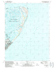 Brigantine Inlet New Jersey Historical topographic map, 1:24000 scale, 7.5 X 7.5 Minute, Year 1989
