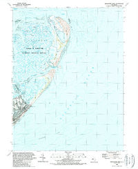 Brigantine Inlet New Jersey Historical topographic map, 1:24000 scale, 7.5 X 7.5 Minute, Year 1989