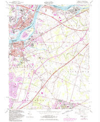 Bristol Pennsylvania Historical topographic map, 1:24000 scale, 7.5 X 7.5 Minute, Year 1955