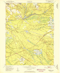 Browns Mills New Jersey Historical topographic map, 1:24000 scale, 7.5 X 7.5 Minute, Year 1951