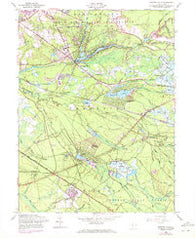 Browns Mills New Jersey Historical topographic map, 1:24000 scale, 7.5 X 7.5 Minute, Year 1957