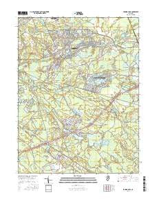 Browns Mills New Jersey Current topographic map, 1:24000 scale, 7.5 X 7.5 Minute, Year 2016