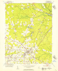 Buena New Jersey Historical topographic map, 1:24000 scale, 7.5 X 7.5 Minute, Year 1953
