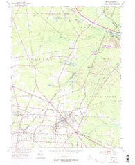 Buena New Jersey Historical topographic map, 1:24000 scale, 7.5 X 7.5 Minute, Year 1953