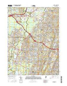 Caldwell New Jersey Current topographic map, 1:24000 scale, 7.5 X 7.5 Minute, Year 2016