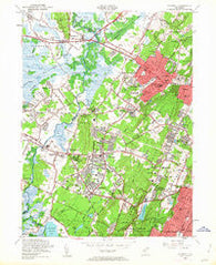 Caldwell New Jersey Historical topographic map, 1:24000 scale, 7.5 X 7.5 Minute, Year 1954