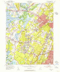Caldwell New Jersey Historical topographic map, 1:24000 scale, 7.5 X 7.5 Minute, Year 1954