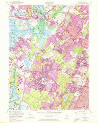 Caldwell New Jersey Historical topographic map, 1:24000 scale, 7.5 X 7.5 Minute, Year 1954