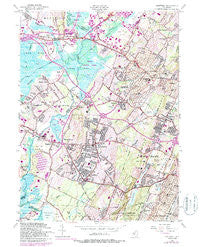 Caldwell New Jersey Historical topographic map, 1:24000 scale, 7.5 X 7.5 Minute, Year 1954