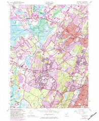 Caldwell New Jersey Historical topographic map, 1:24000 scale, 7.5 X 7.5 Minute, Year 1954