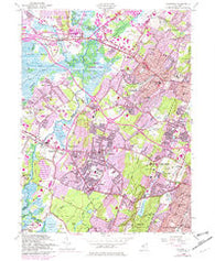 Caldwell New Jersey Historical topographic map, 1:24000 scale, 7.5 X 7.5 Minute, Year 1954